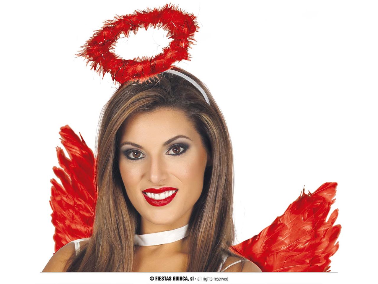 CERCHIETTO DIADEMA ANGELO ROSSO 24338 CERCHIETTO DIADEMA ANGELO ROSSO 24338