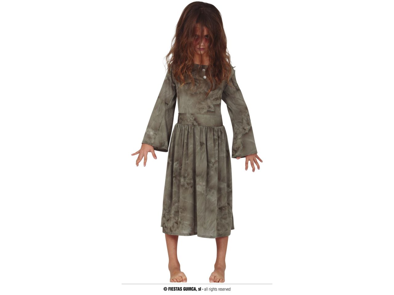 COSTUME BAMBINA FANTASMA TAGLIA 1 77052