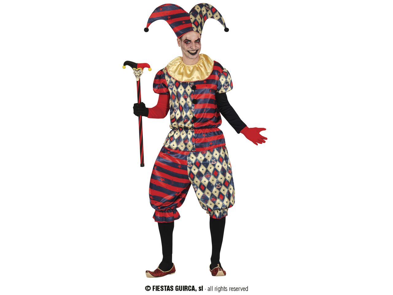 COSTUME UOMO ARLECCHINO DIAMANTE 79753