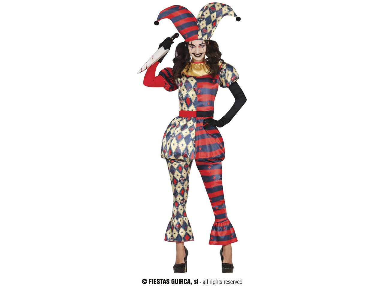 COSTUME DONNA ARLECCHINO DIAMANTE 79790
