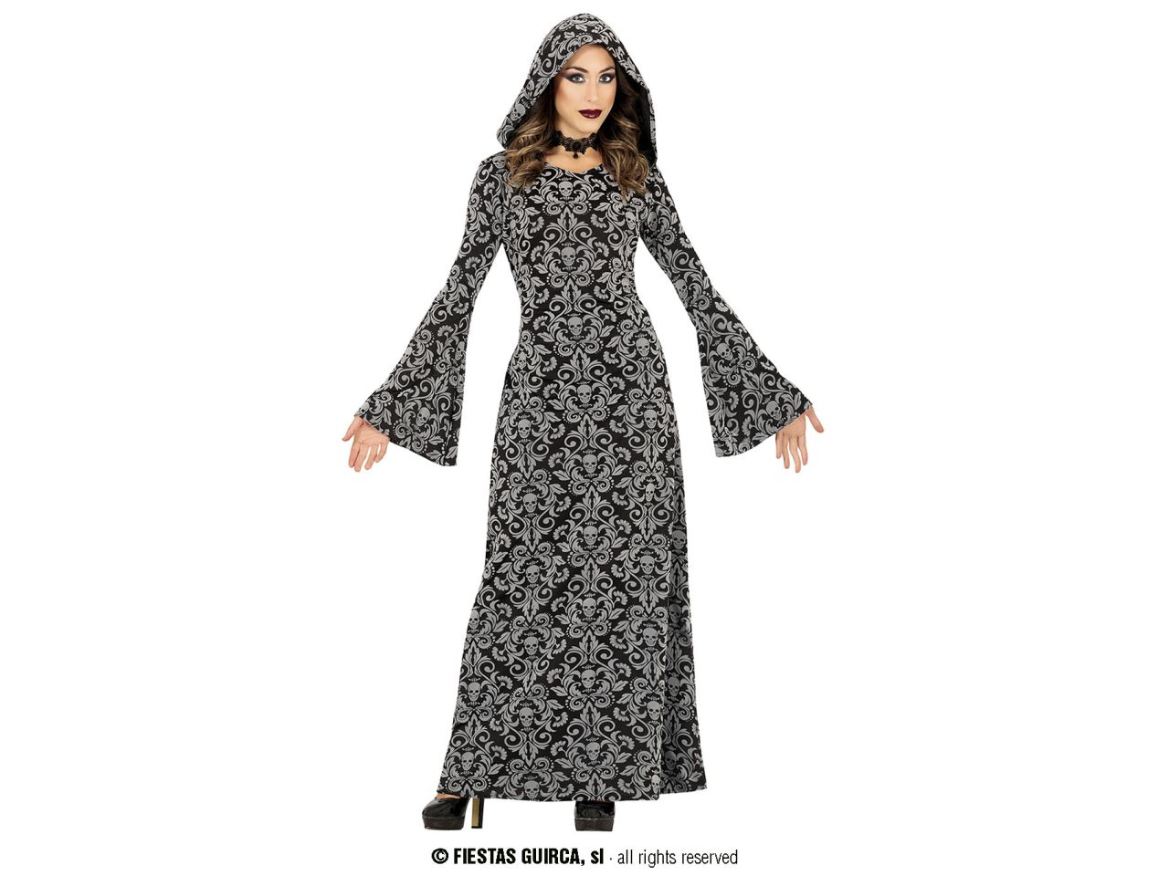 COSTUME DONNA STREGA COLORE NERO 79822