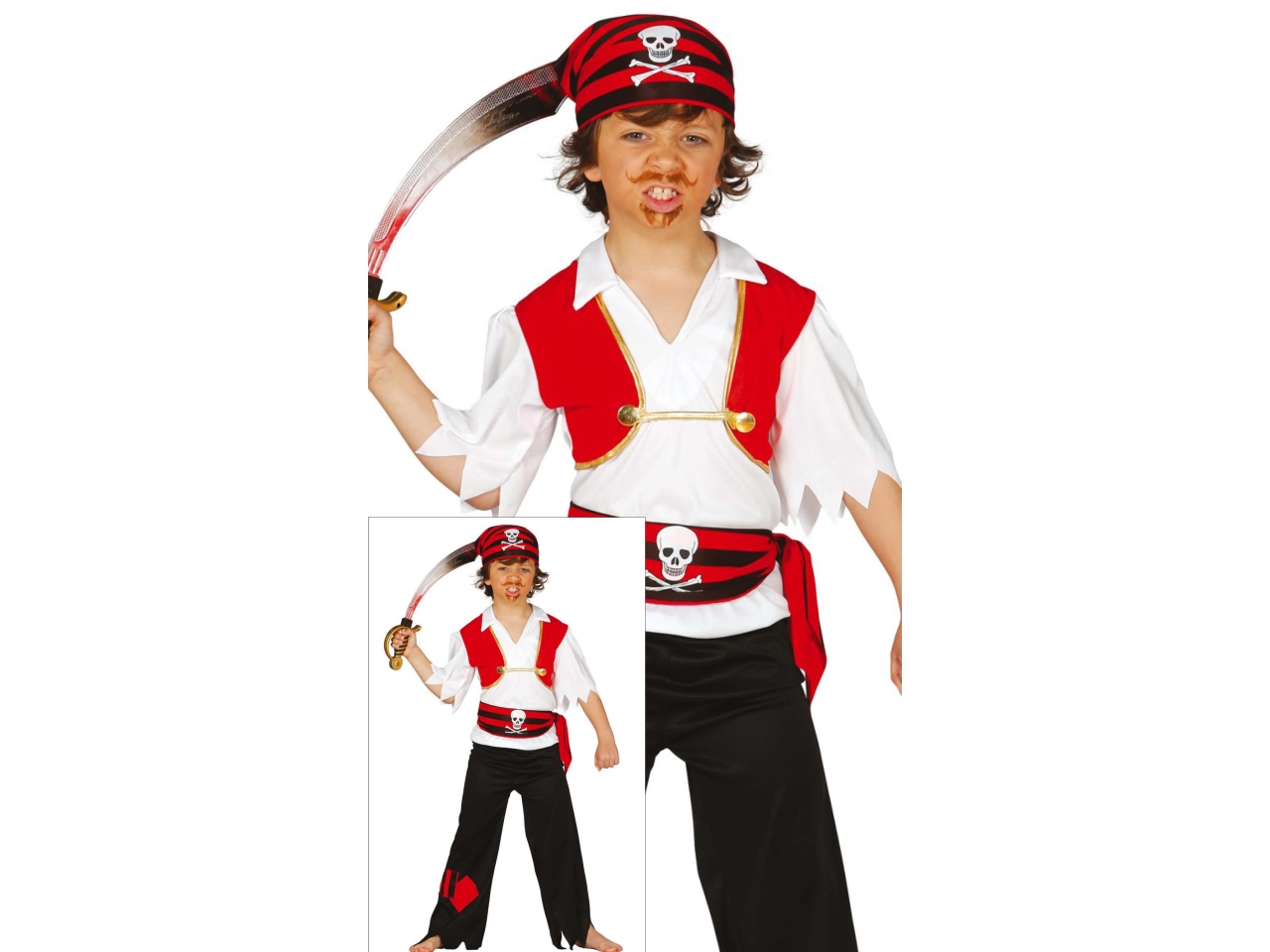 COSTUME PIRATA 5-6 ANNI 83347