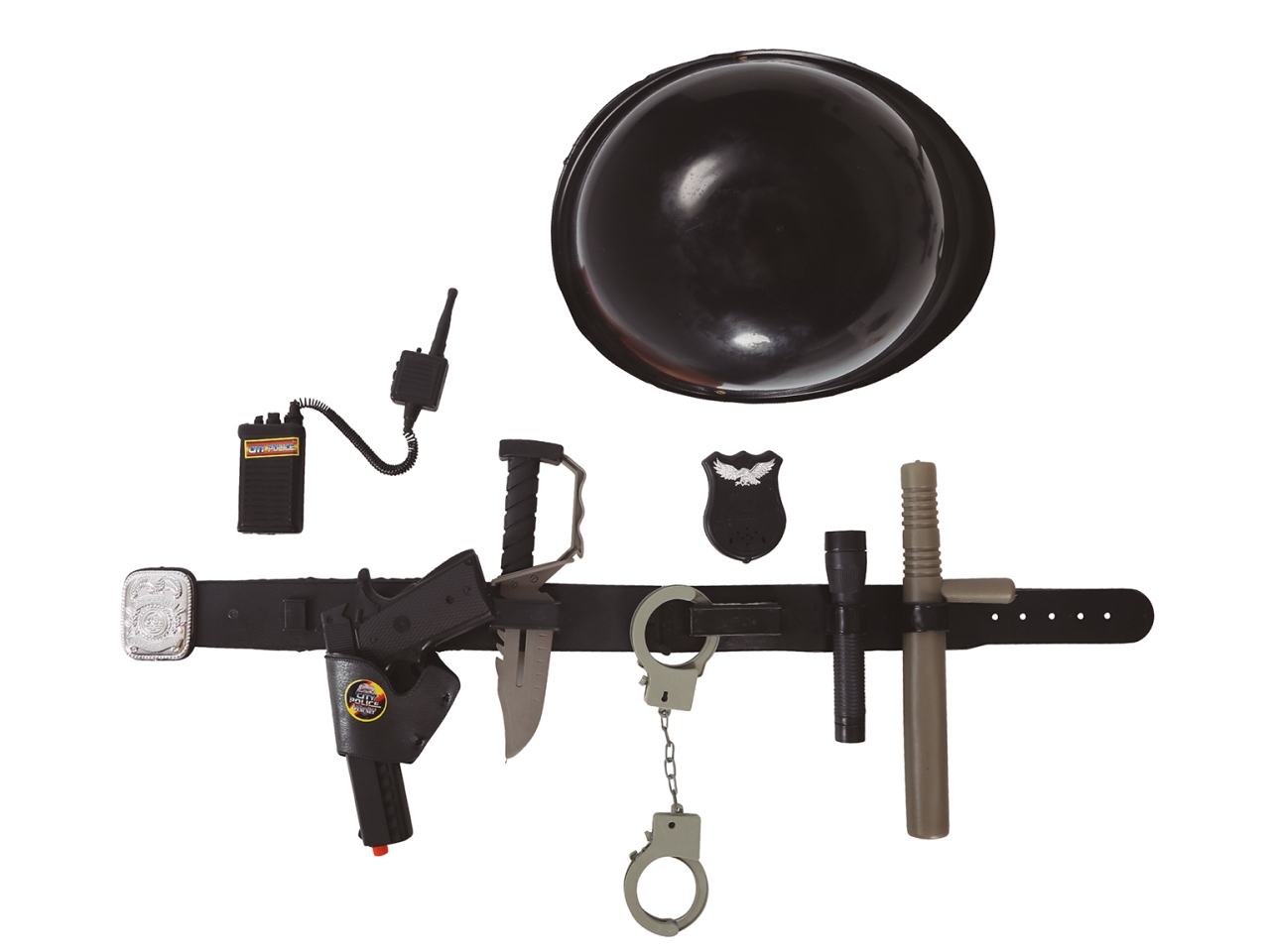 CINTURONE DA POLIZIOTTO CON CASCO 17622