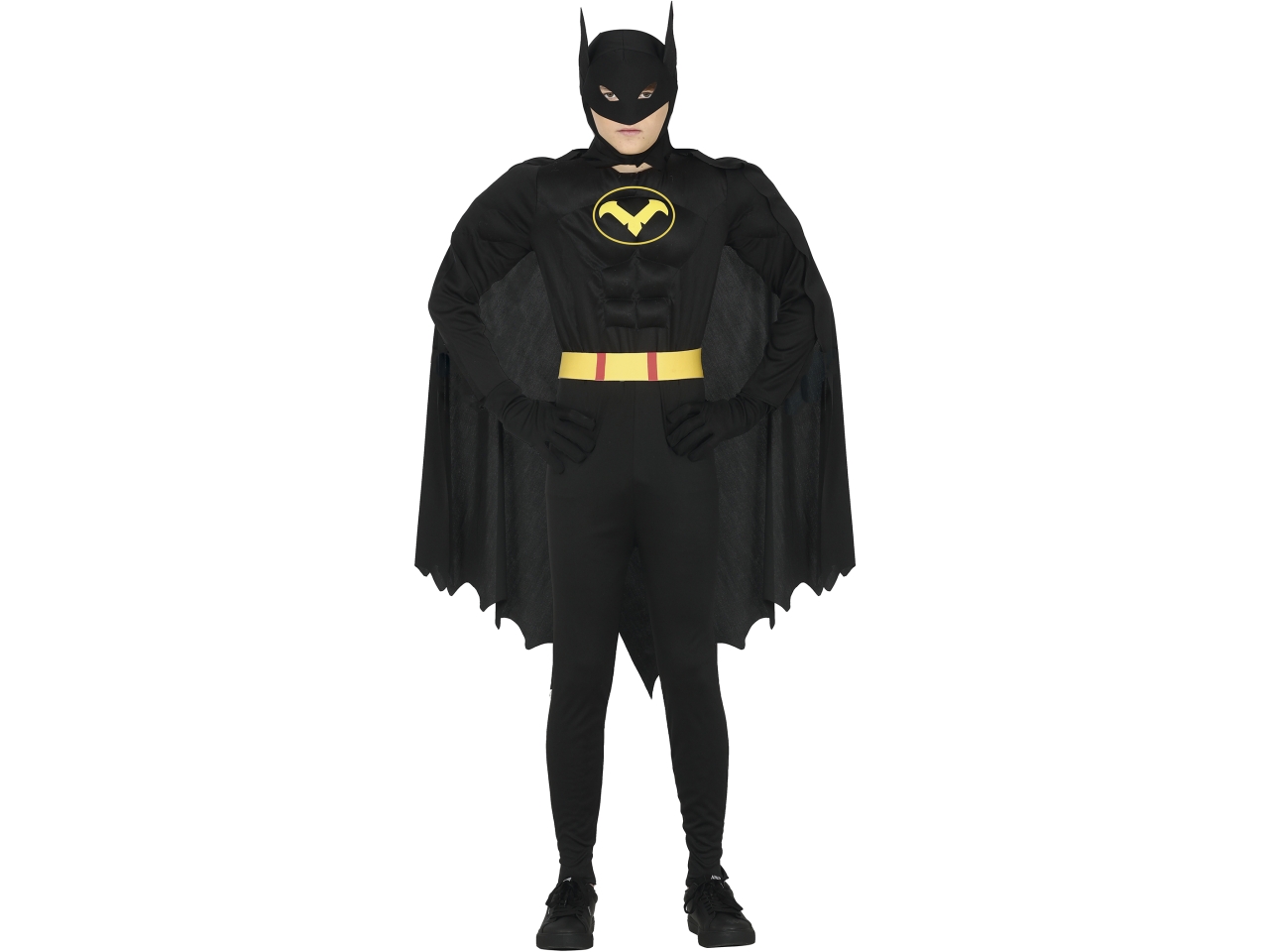 COSTUME EROE NERO RAGAZZO 14-16A. 77329