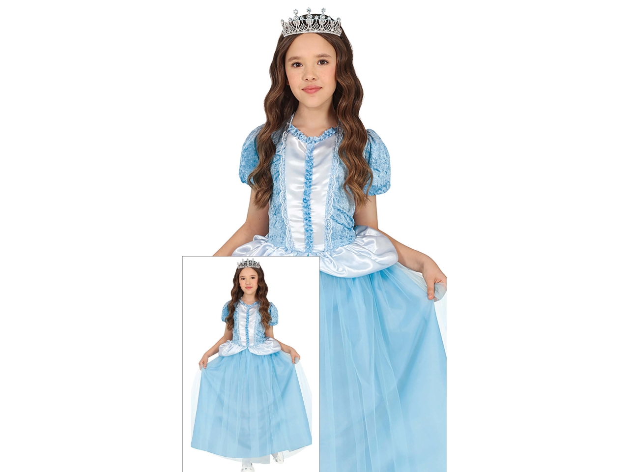 COSTUME PRINCIPESSA AZZURRA 7-9 ANNI 81154