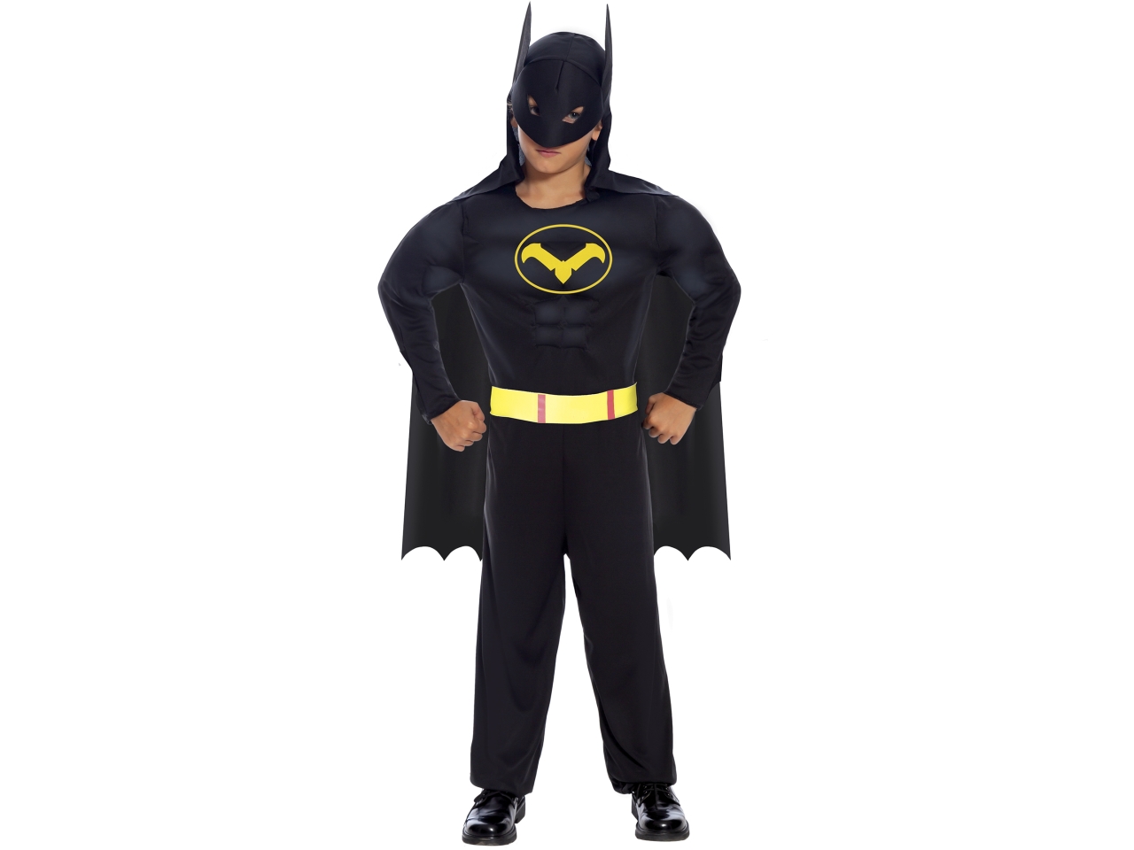 COSTUME EROE NERO 5-6 ANNI 82710