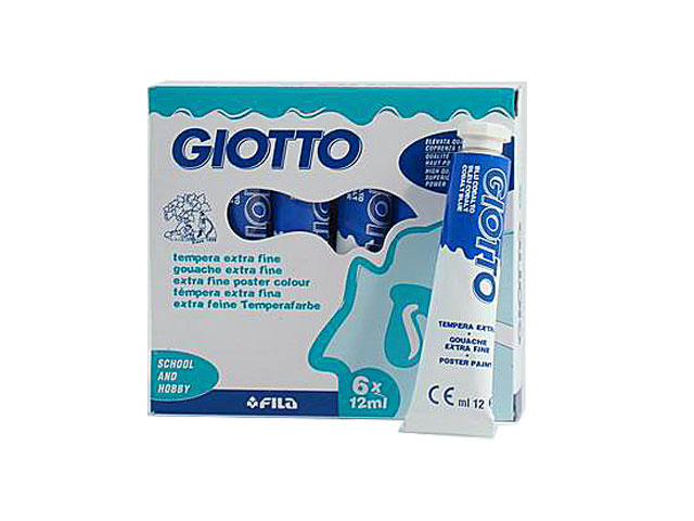 TEMPERA GIOTTO TUB/4 6pz BLU CO.352016