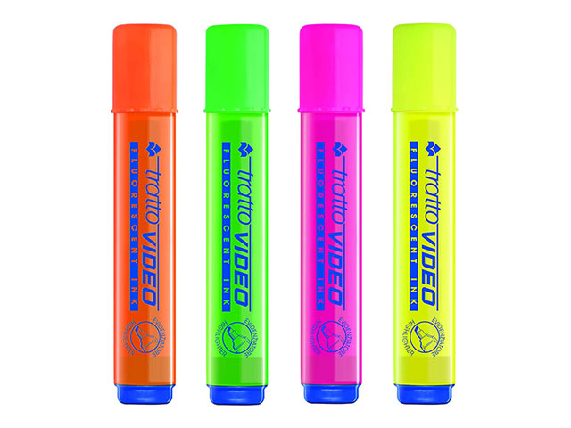 EVIDENZIATORI TRATTO VIDEO 4pz 830800