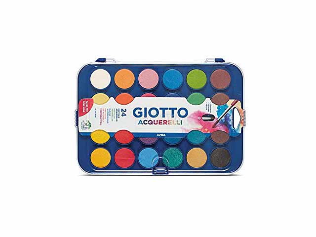 ACQUERELLI GIOTTO 24colori 30mm 332000