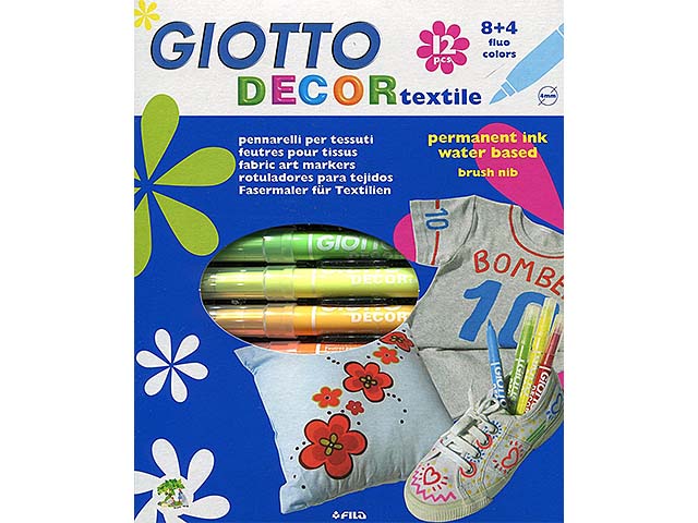 PENNAR.GIOTTO DECOR TEXTILE 12pz 495100 PENNAR.GIOTTO DECOR TEXTILE 12pz 495100