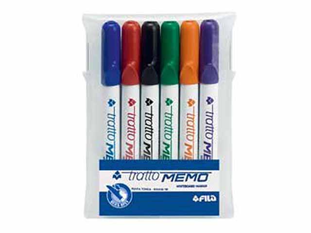 MARCATORI TRATTO MEMO 6pz PUNTA TONDA