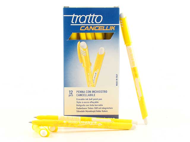 PENNA TRATTO CANCELLIK 12pz GIALLO 8261