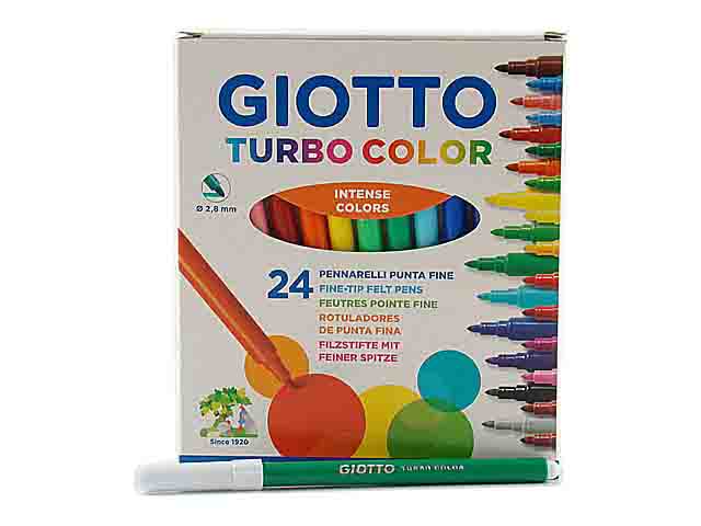 PENNARELLI TURBO GIOTTO LAVABILI 24pz 4