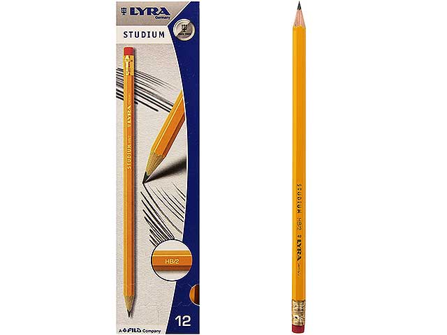 MATITA STUDIUM HB C/GOMMA 12pz L1280100