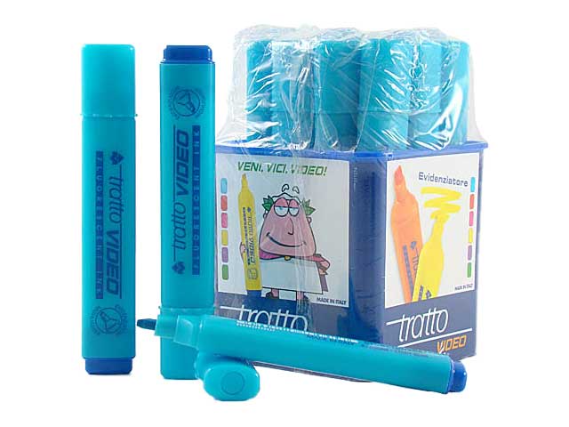 EVIDENZIATORE VIDEO AZZURRO 20pz 830105