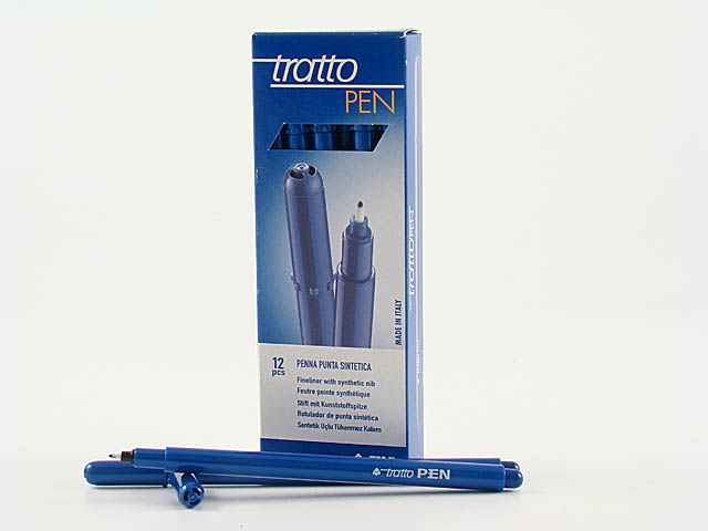 TRATTO PEN METAL BLU 12pz 830701
