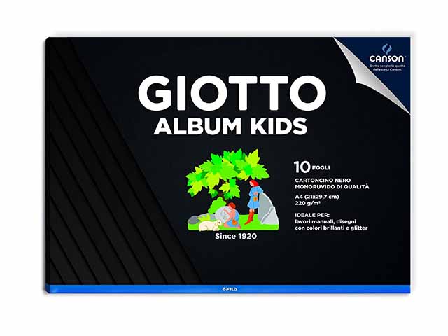 GIOTTO ALBUM NERO KIDS A4 10FF 220gr 58 GIOTTO ALBUM NERO KIDS A4 10FF 220gr 58