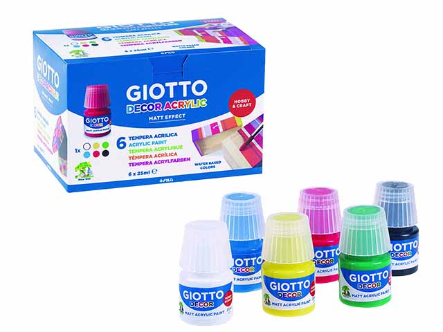 TEMPERA 6pz 25ml COLORI ASS. 538200