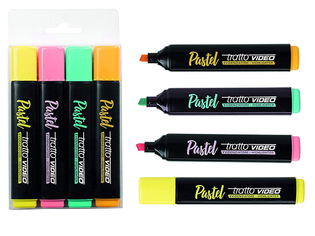 TRATTO VIDEO EVIDENZIATORI 4pz 835800