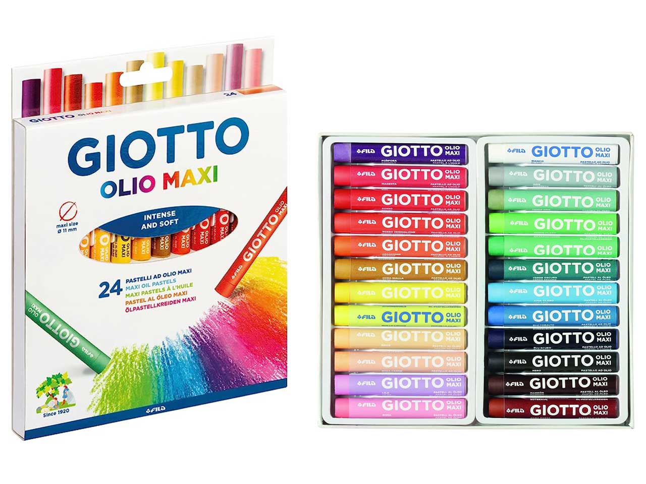GIOTTO PASTELLI AD OLIO 24pz F293800