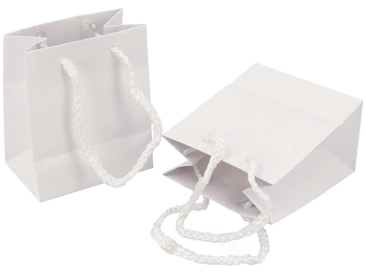 SHOPPER CARTA OPACA 10×6,5×12 BIANCA SH55309