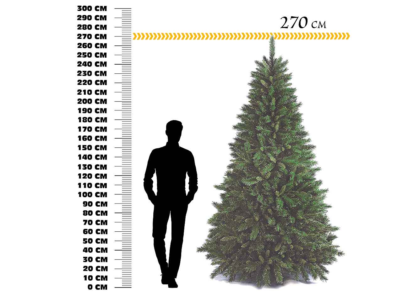 ALBERO NEW TIFFANY 270cm 2243 RAMI D165cm $
