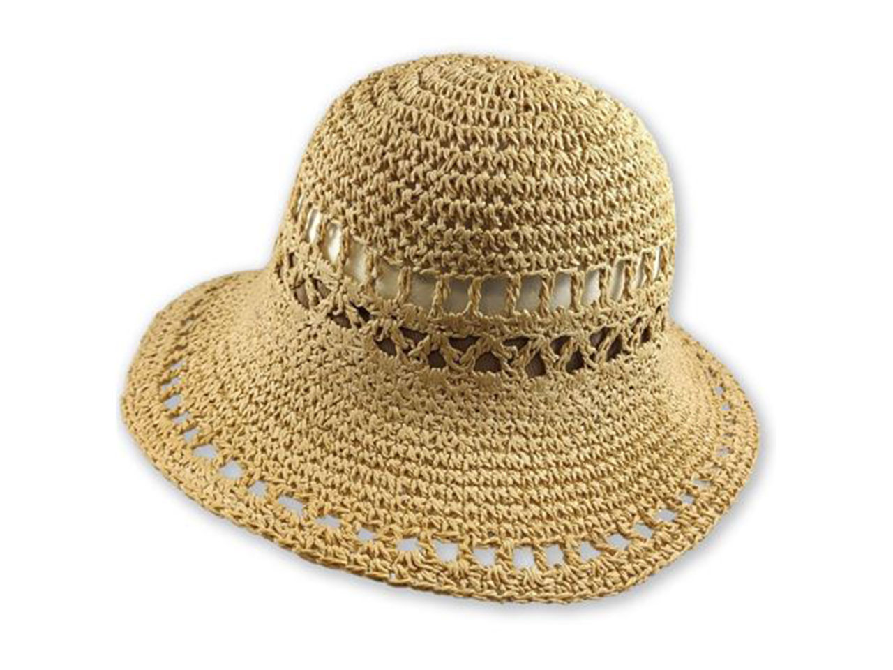 CAPPELLO CLOCHE CROCHET AVANA 14834 CAPPELLO CLOCHE CROCHET AVANA 14834