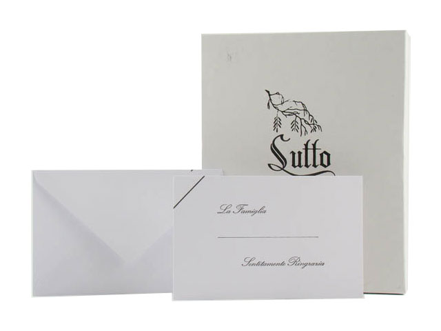 BUSTE 100pz+BIGLIETTI LUTTO R1705