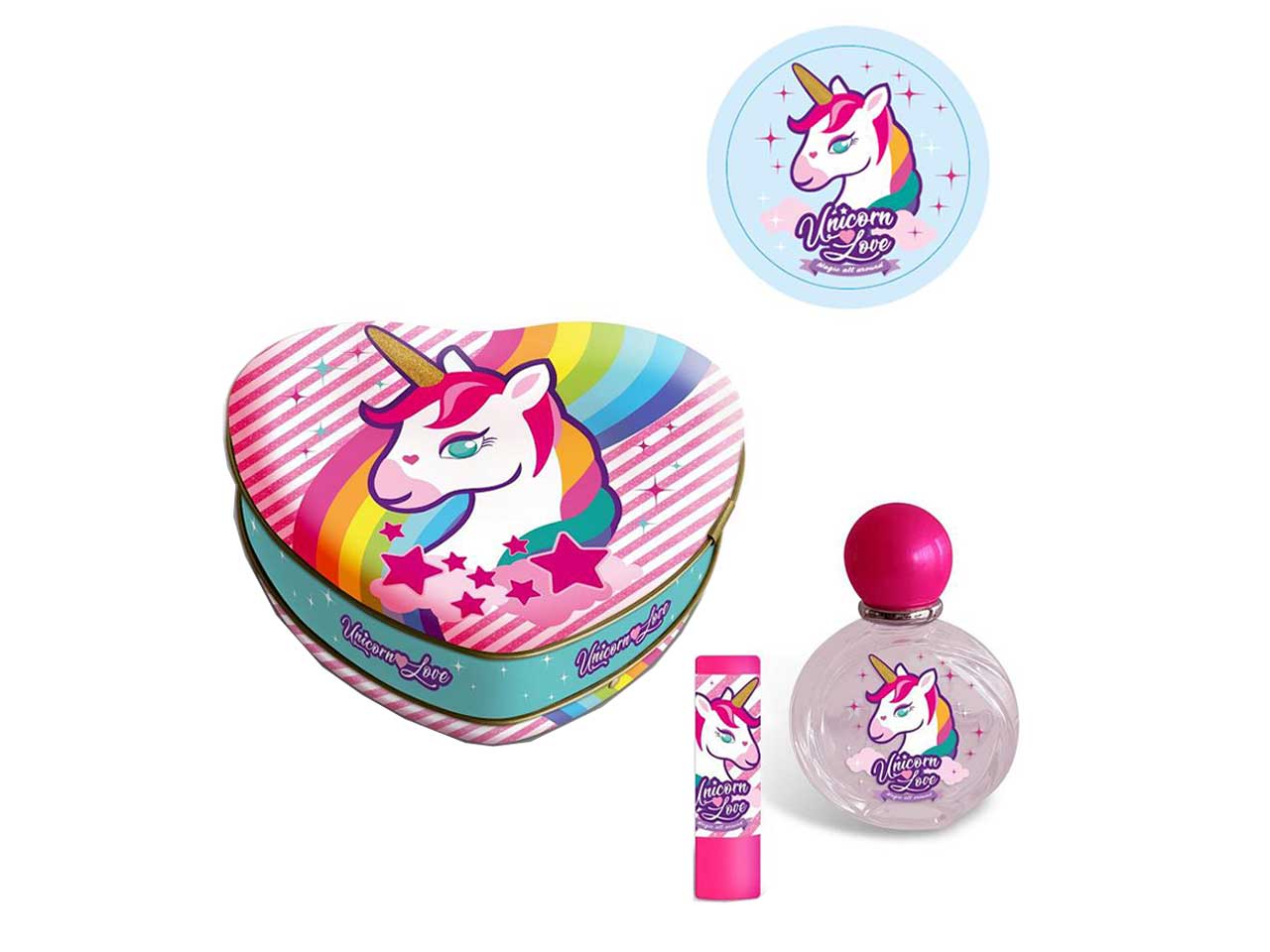 UNICORN LOVE CUORE METALLO LN1790