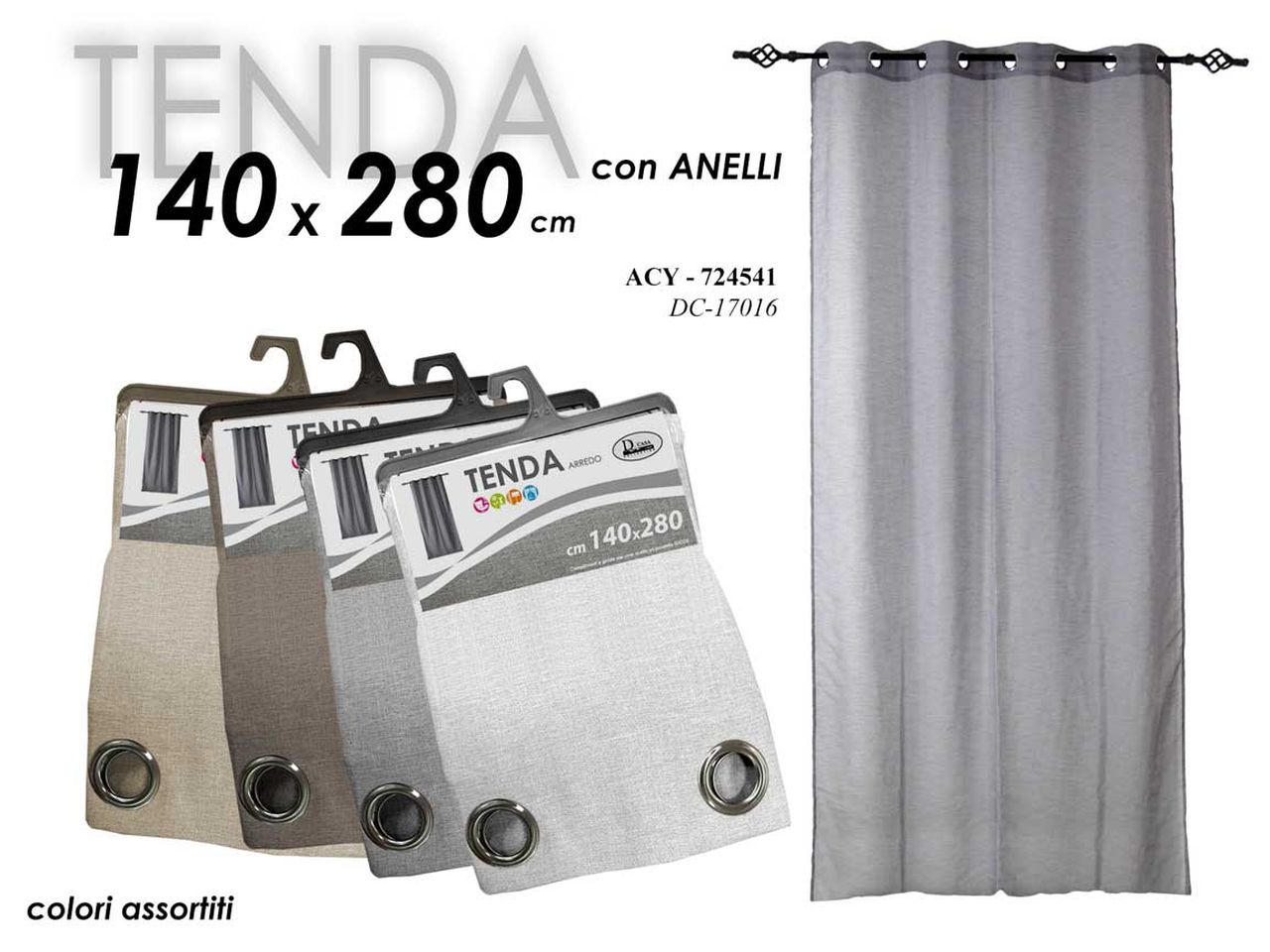 TENDA 140x280cm ASS.724541 TENDA 140x280cm ASS.724541