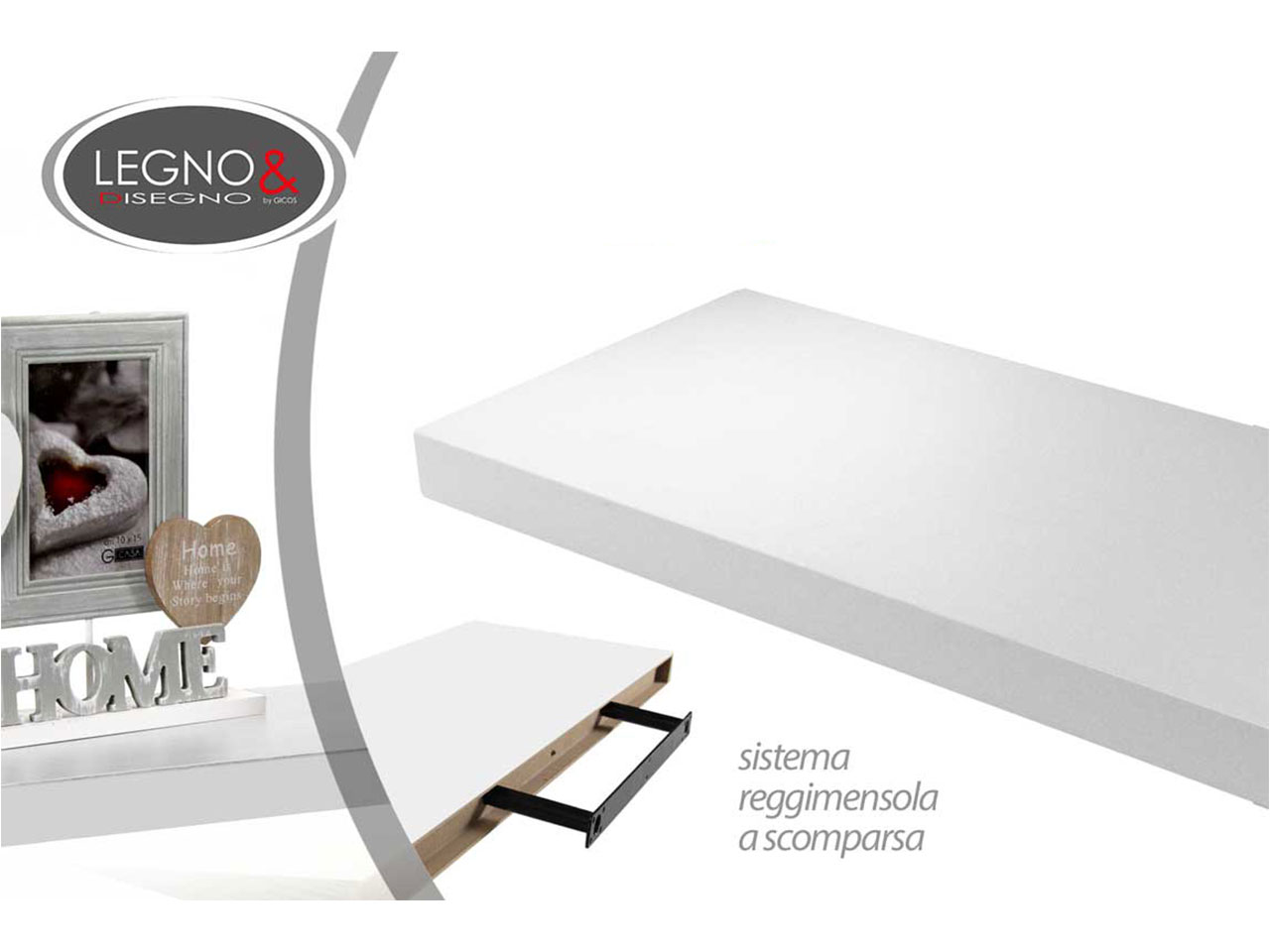 L.BIANCA MENSOLA 40x25x3,8cm 648700