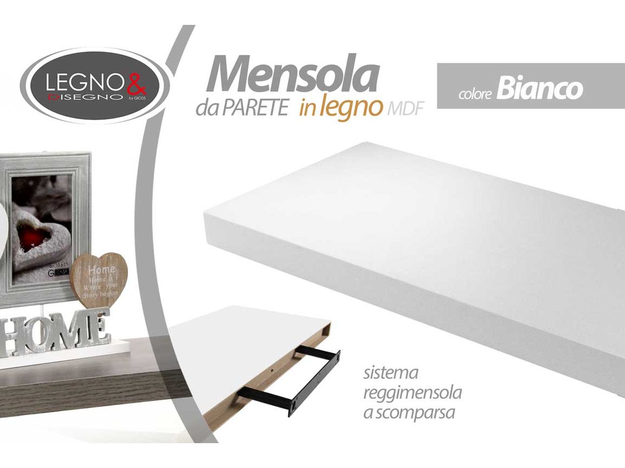 L.BIANCA MENSOLA 80x25x3,8 621741