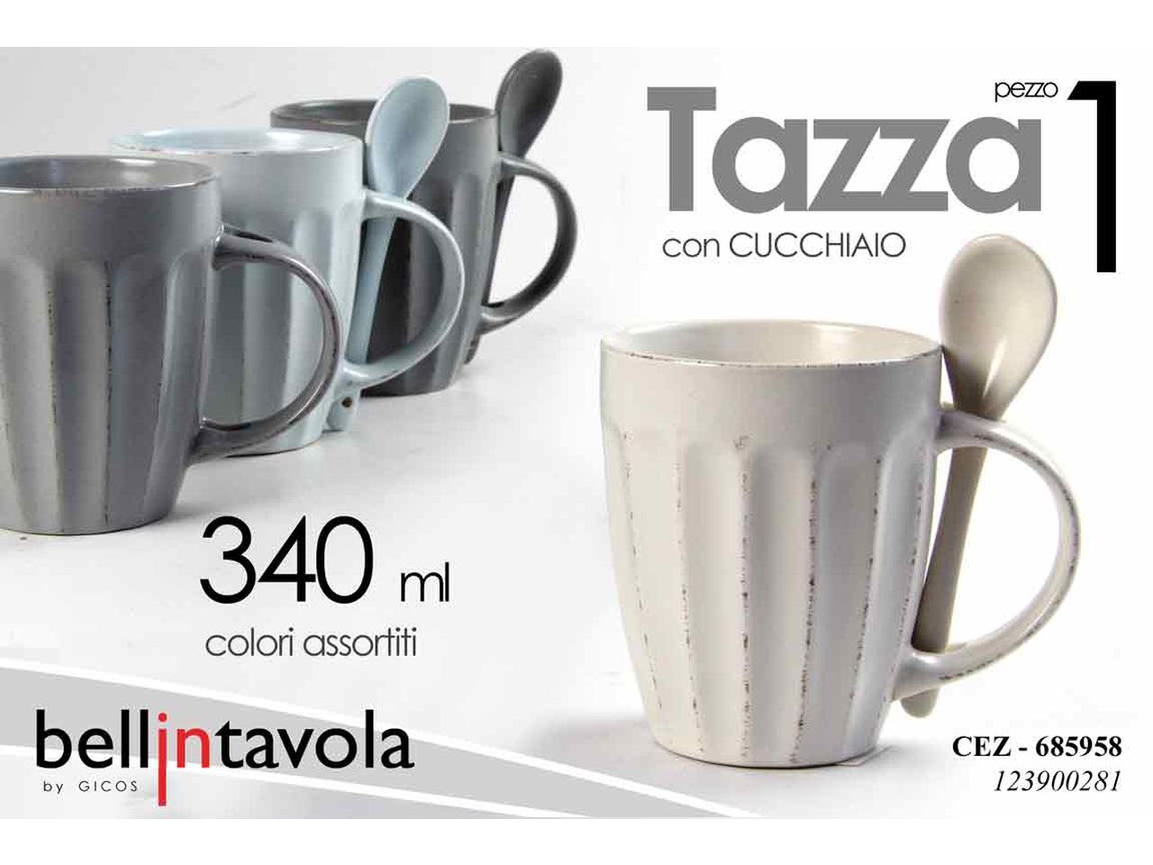 L.CEZ TAZZA C/CUCCHIAINO 34ml685958