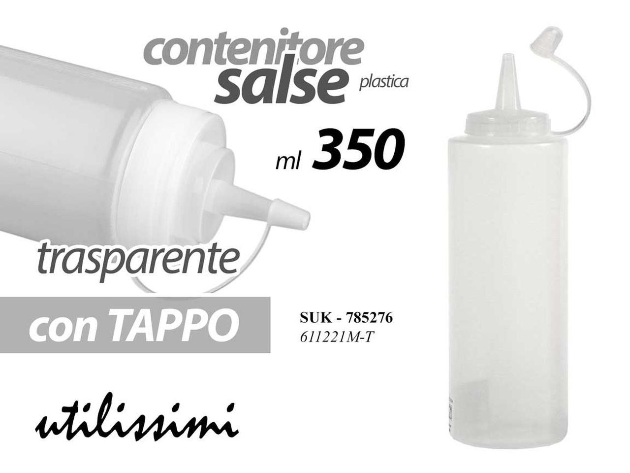 BOTTIGLIA TRASPARENTE 350ml 785276