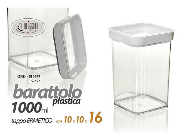 BARATTOLO PLASTICA C/TAPPO ERM.1lt 816499 BARATTOLO PLASTICA C/TAPPO ERM.1lt 816499