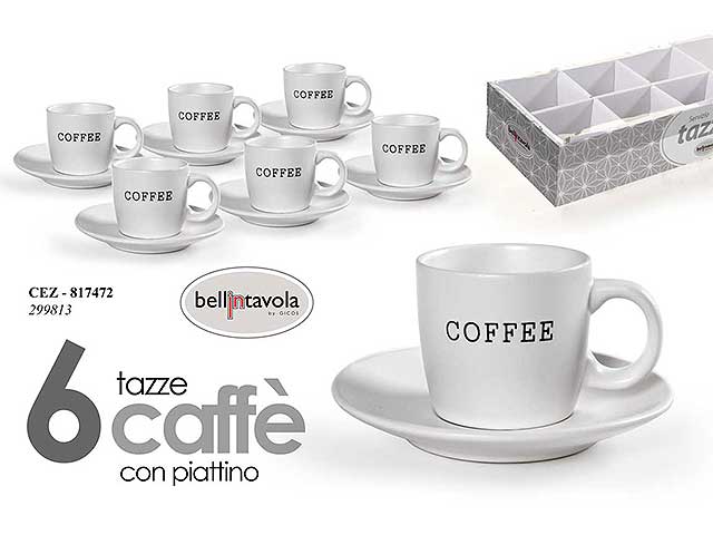 L.CEZ TAZZINA CAFFE’ C/P 6pz 817472