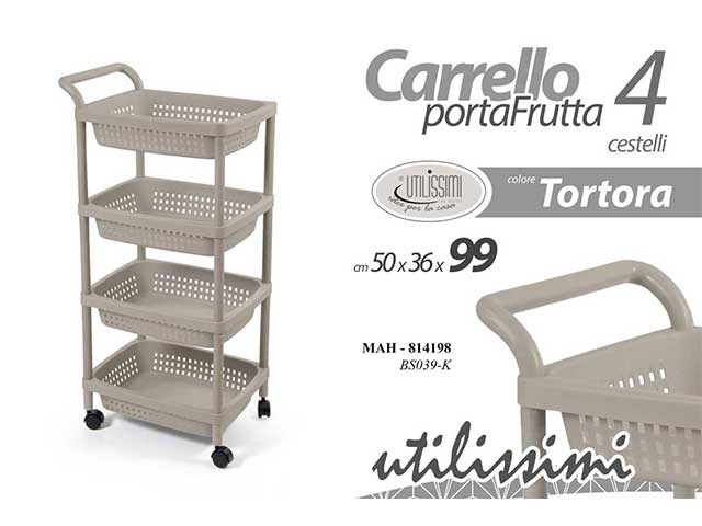 CARRELLO PLASTICA 50,5×35,5×98 814198