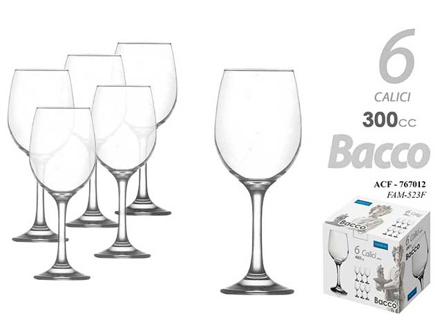 L.BACCO CALICI 300cc 6pz  767012