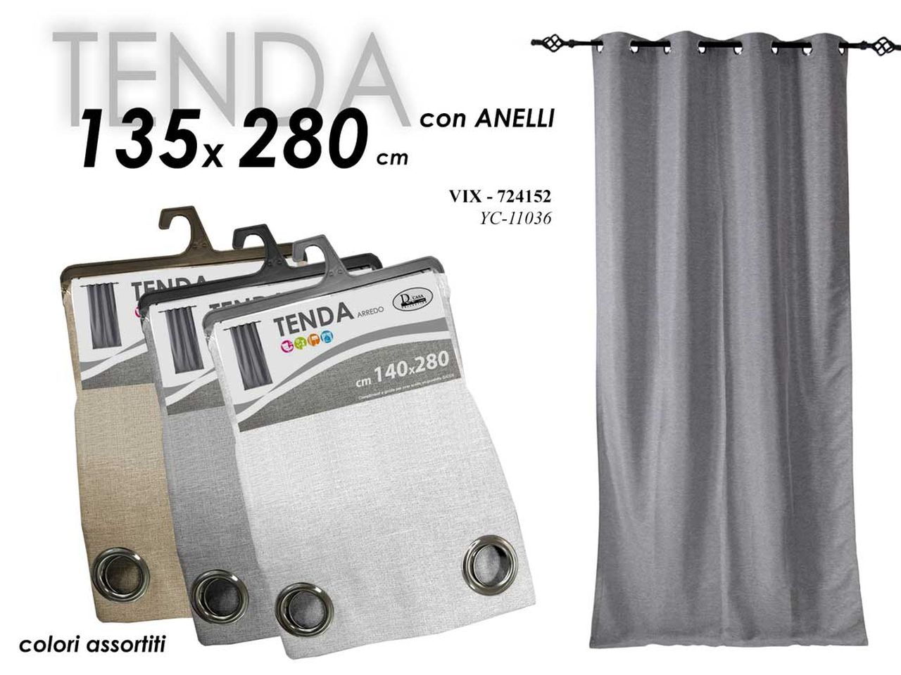 TENDA 140x280cm 724152 TENDA 140x280cm 724152