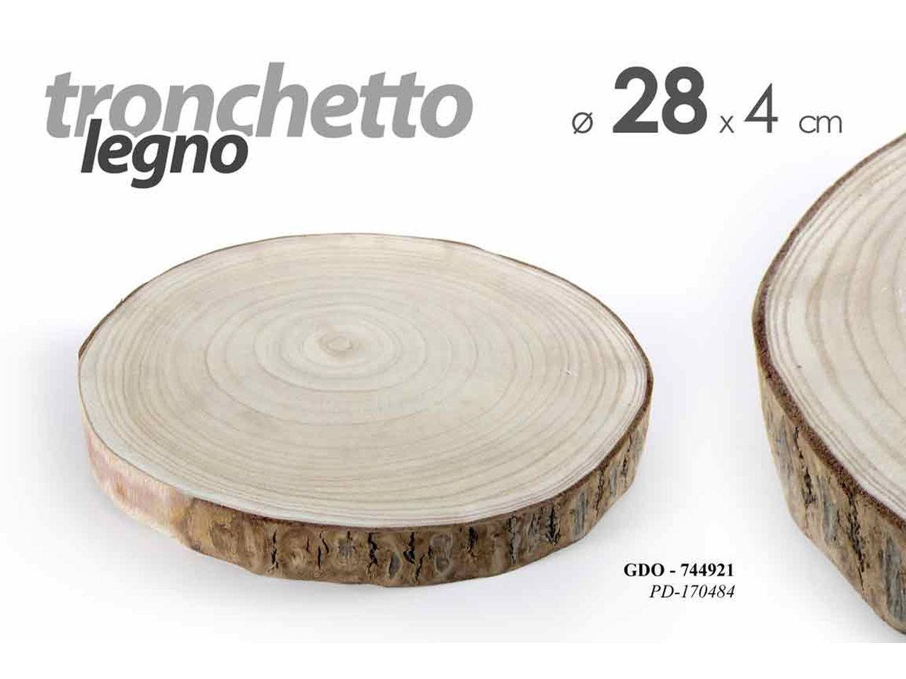 TRONCO LEGNO 28x28x4cm 744921 TRONCO LEGNO 28x28x4cm 744921