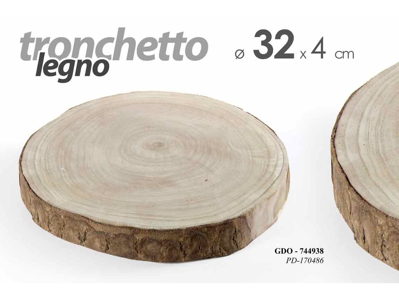 TRONCO LEGNO 32x32x4cm 744938 TRONCO LEGNO 32x32x4cm 744938