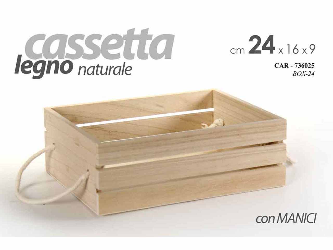 CASSETTA LEGNO 24x16x8,5cm 736025