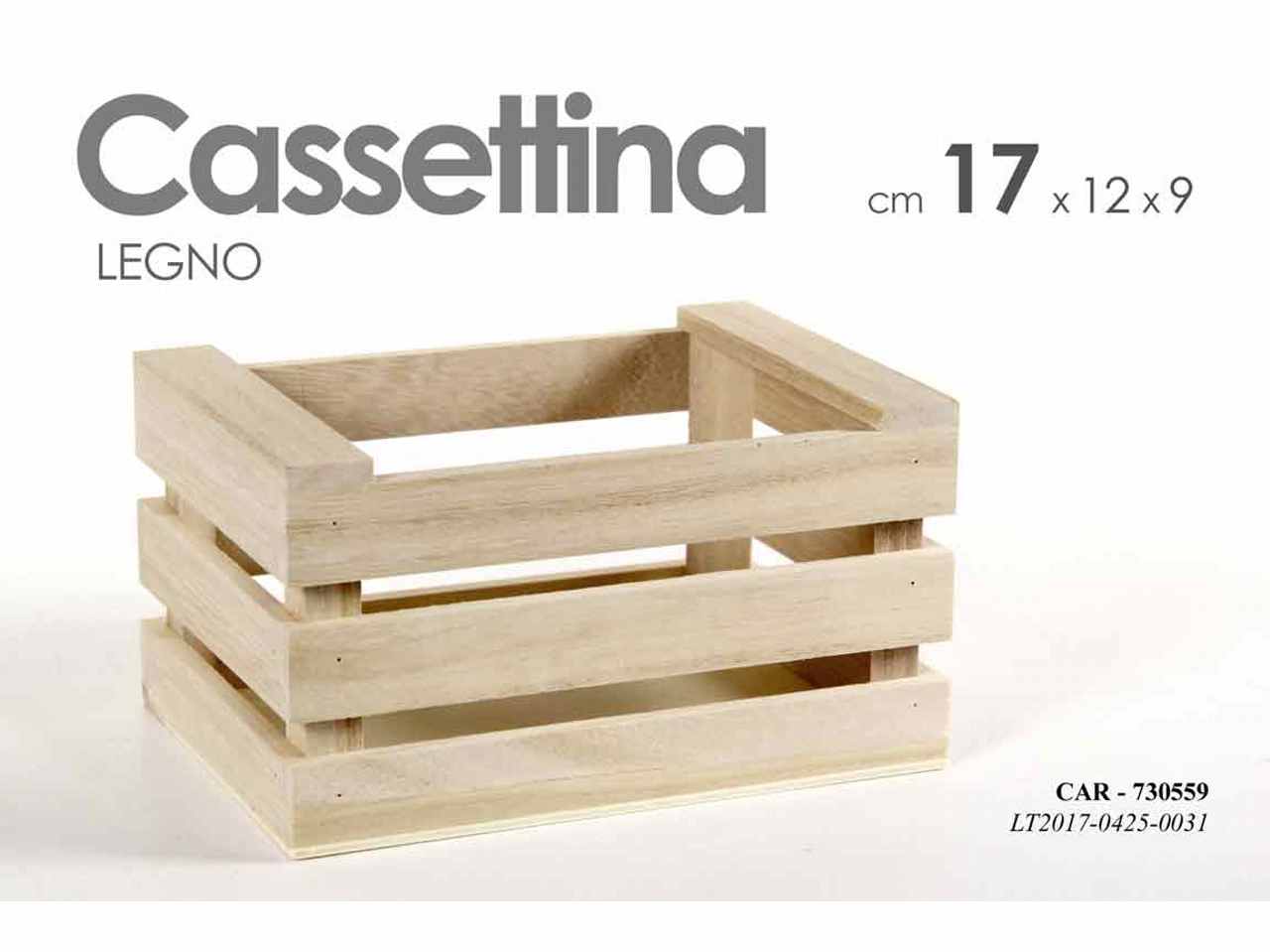 CASSETTA LEGNO 17x12x9cm 730559