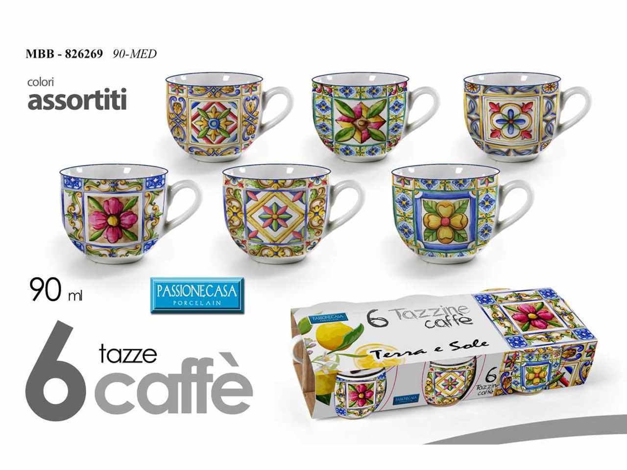 TAZZINA CAFFE’ 6pz 90cc 826269