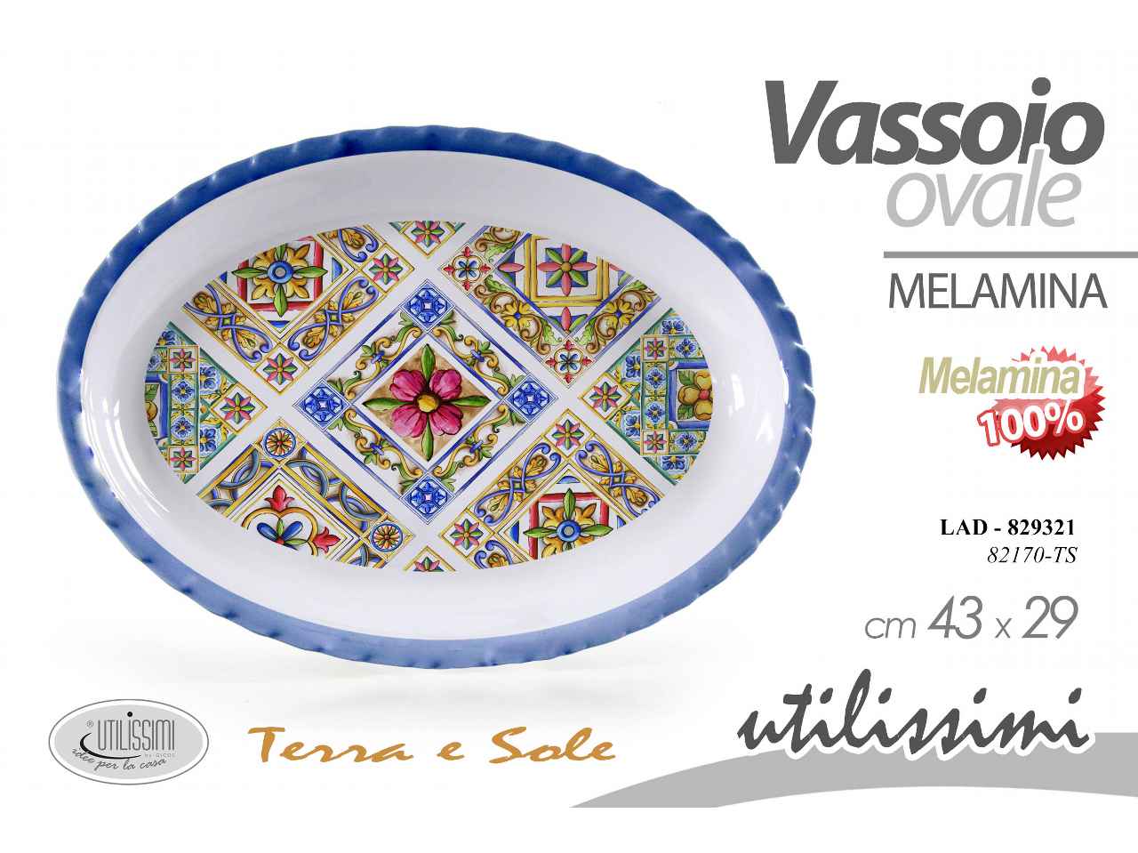 L.TERRASOLE VASSOIO 43x29cm829321