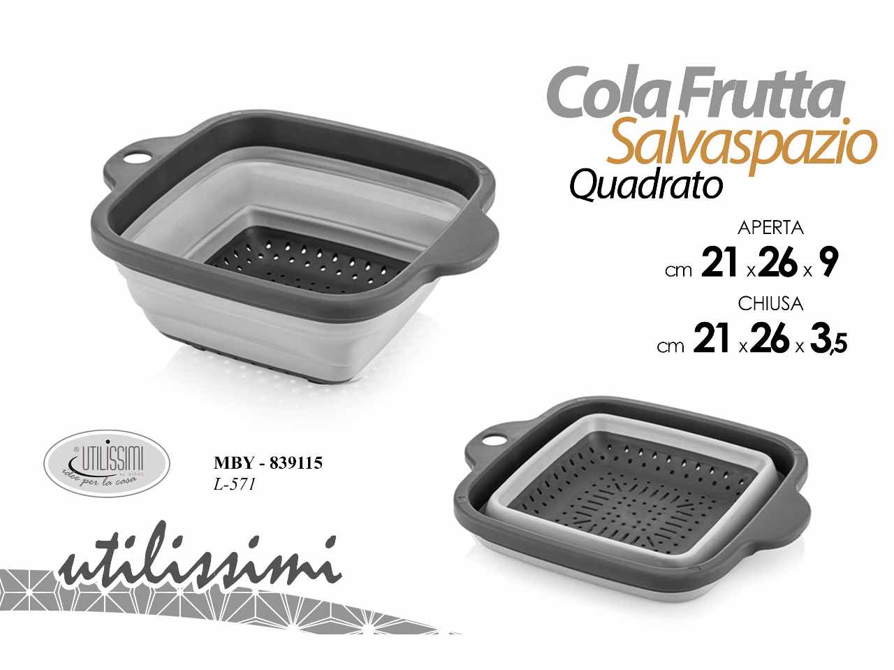 COLAFRUTTA QUADRATO 21x26cm  839115