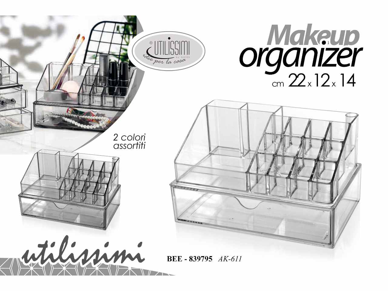 MAKE UP ORGANIZER 22x14cm839795 MAKE UP ORGANIZER 22x14cm839795
