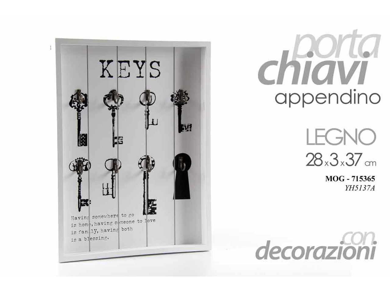 APPENDINO PORTACHIAVI IN LEGNO 2 715365