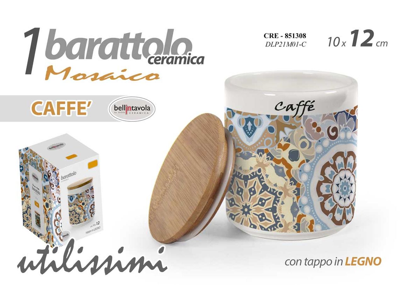 BARATTOLO PER IL CAFFE’ MOSAICO 851308