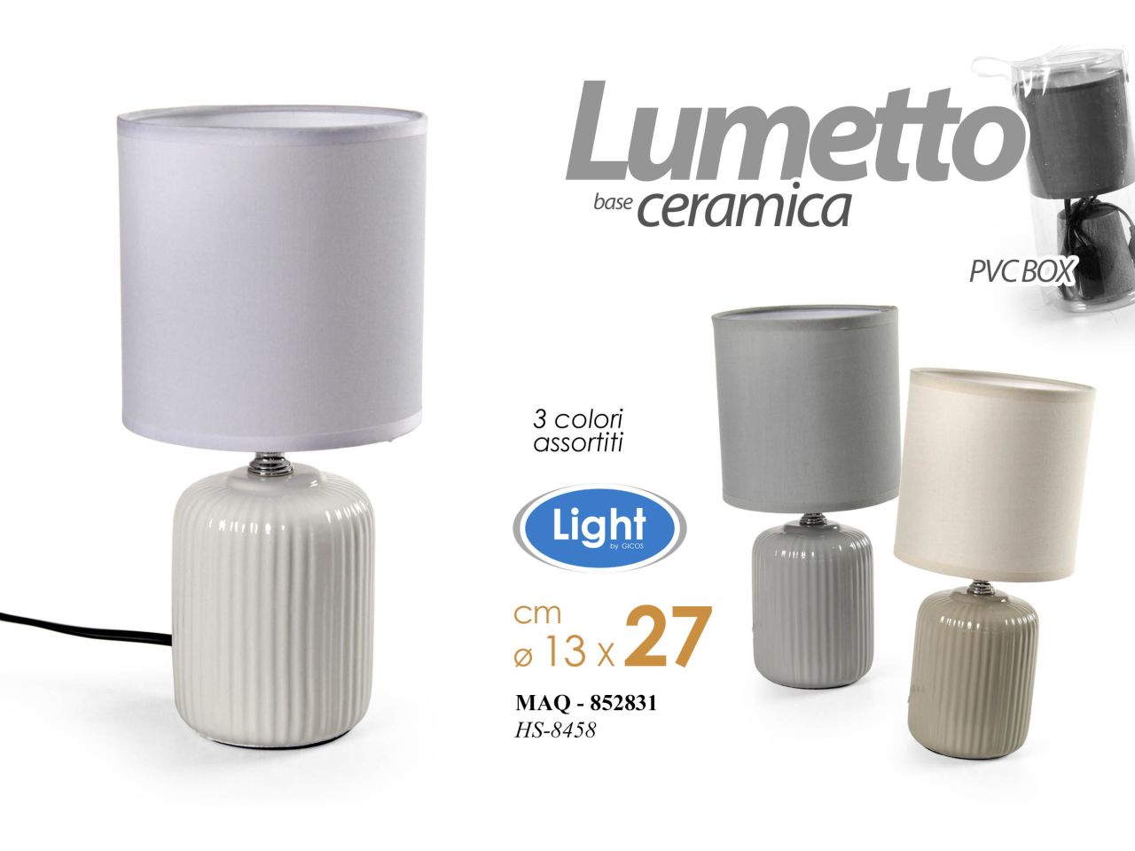 LUMETTO DA COMODINO IN CERAMICA 852831